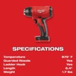 Milwaukee M18 Compact Heat Gun (Bare Tool)